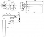 Connect Air izlietnes jaucējkrāns 225 mm 2