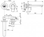 Connect Air cмеситель для раковины 185 mm 2