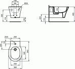 Ideal Standard Connect Air piekaramais bidē, Balts  8