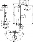 Croma Select 280 Air 1jet Showerpipe dušas sistēma 2