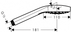 Croma Select S 1jet 110  rokas duša, balts/hroms 5