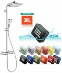 Crometta E240 1jet  Showerpipe dušas sistēma + dāvānā JBL Go 2