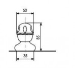 CRYSTAL iebūvējamais ventilis 3816/S 2