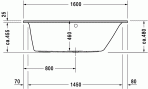 Darling New vanna 160x70 cm 3