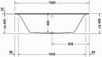 Darling New vanna 180x80 cm 3