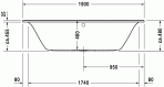 Darling New vanna 190x90 cm 3