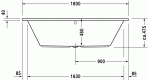 Daro vanna 180x80 cm 2