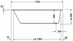 Daro vanna 170x70 cm 2