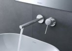 Duravit izlietnes maisītājs no sienas 217 mm, Hroms 3