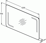 Ideal Standard spogulis 120 cm 2