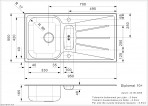 Diplomat 10 LUX (R) Plus INSET virtuves izlietne 2