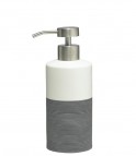 Дозатор жидкого мыла DOPPIO, фарфор, серый