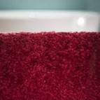 Doux vannas istabas paklājs, 50x80 cm, poliesters, sarkans 3