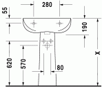 Duraplus izlietne, 60 cm 2