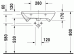 Durastyle izlietne Vital,65x57 cm 2