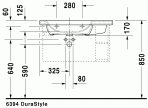 Durastyle izlietne,80x48 cm 2