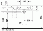 Durastyle izlietne,80x48 cm 2