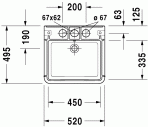 DuraStyle izlietne 45x33.5 cm 2