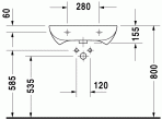 D-Code izlietne Vital,60x55 cm 2