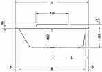 DuraStyle vanna 160x70 cm 2