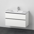 Duravit D-Neo skapītis ar izlietni 100 cm, 2A, Balts matēts 9