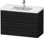 Duravit D-Neo skapītis ar izlietni 100 cm, 2A, Melns ozols