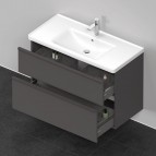 Duravit D-Neo skapītis ar izlietni 100 cm, 2A, Grafīts matēts 5