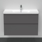 Duravit D-Neo skapītis ar izlietni 100 cm, 2A, Grafīts matēts 6