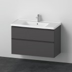 Duravit D-Neo skapītis ar izlietni 100 cm, 2A, Grafīts matēts 7