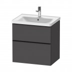 Duravit D-Neo skapītis ar izlietni 65 cm, 2A, Grafīts matēts