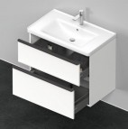 Duravit D-Neo skapītis ar izlietni 80 cm, 2A, Balts matēts 6