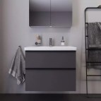 Duravit D-Neo skapītis ar izlietni 80 cm, 2A, Grafīts matēts 7