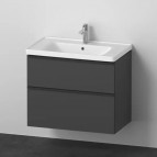 Duravit D-Neo skapītis ar izlietni 80 cm, 2A, Grafīts matēts 8