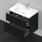 Duravit D-Neo skapītis ar izlietni 80 cm, 2A, Melns ozols 7