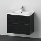 Duravit D-Neo skapītis ar izlietni 80 cm, 2A, Melns ozols 8