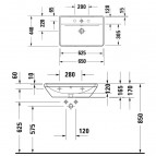 Duravit izlietne D-Neo 650x440 mm, balta 2