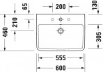 Duravit izlietne No.1 600x460 mm, balta 2