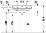 Duravit izlietne No.1 600x460 mm, balta 3