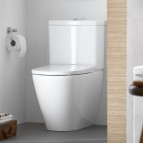 Duravit D-Neo Rimless® pods ar cisternu un SC vāku, Balts 9