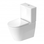 Duravit D-Neo Rimless® pods ar cisternu un SC vāku, Balts 8