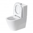 Duravit D-Neo Rimless® pods ar cisternu un SC vāku, Balts 6