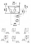 Duravit D-Neo Rimless® pods ar cisternu un SC vāku, Balts 2