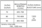 Dušas durvis nišām Greta 90 cm 5