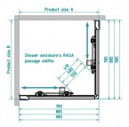 Dušas kabīne RASA : 90x90 6