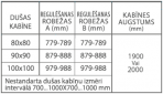 Dušas kabīne Simona 80x80 7