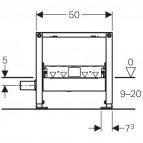 Sienā iebūvējams Geberit Clean Line Duofix traps - Iebūvēs daļa 14