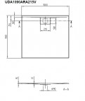 Dušas paliktnis Architectura Metalrim 100x90 cm 2