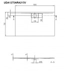 Dušas paliktnis Architectura Metalrim 120x75 cm 2