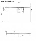 Dušas paliktnis Architectura Metalrim 120x80 cm 2