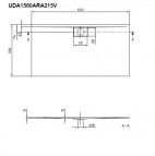 Dušas paliktnis Architectura Metalrim 150x80-100cm 2